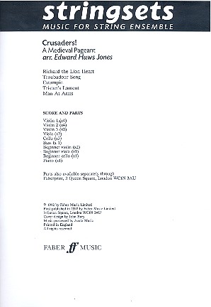 Crusaders&nbsp;&nbsp;for string ensemble&nbsp;&nbsp;score