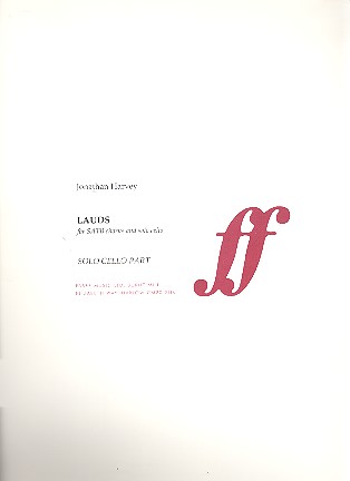 Lauds for mixed chorus and cello  cello part  