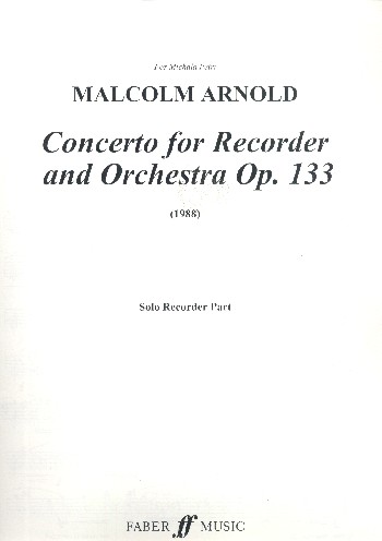Concerto op.133&nbsp;&nbsp;for descant or sopranino recorder and orchestra&nbsp;&nbsp;recorder solo