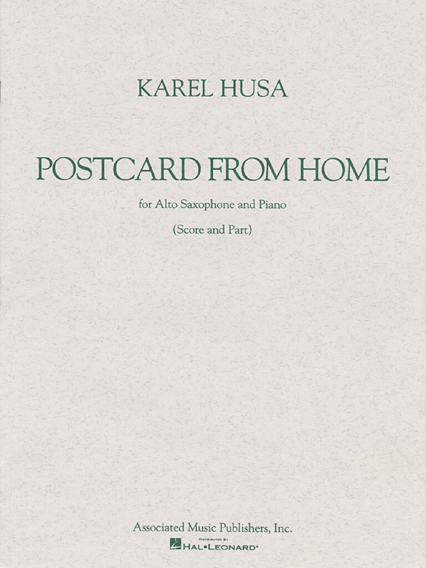 Karel Husa, Postcard from Home  Altsaxophon und Klavier  Buch