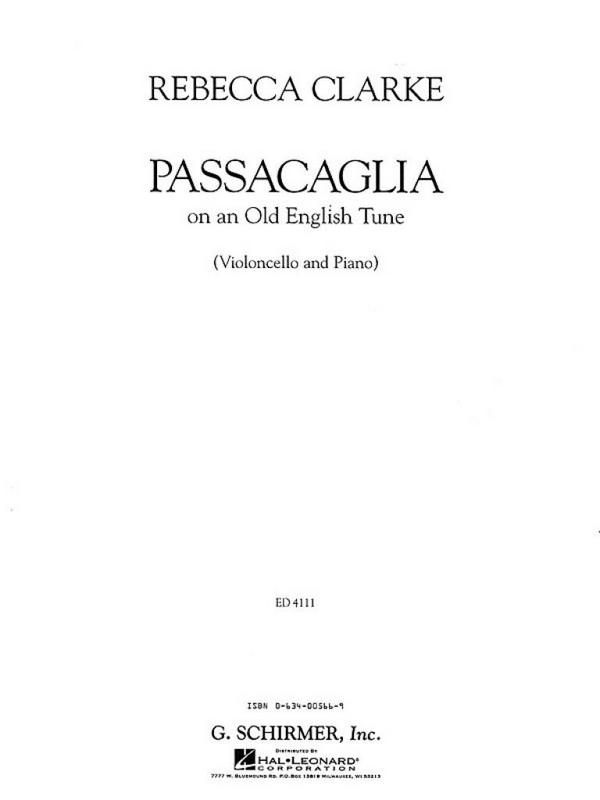 Passacaglia on an Old English Tune  for cello and piano  