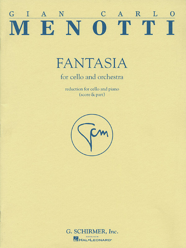 Gian Carlo Menotti, Fantasia&nbsp;&nbsp;Cello und Klavier&nbsp;&nbsp;Buch