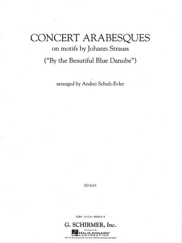 Johann Strauss, Concert Arabesques&nbsp;&nbsp;Klavier&nbsp;&nbsp;Buch
