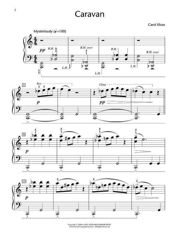 Carol Klose, Caravan&nbsp;&nbsp;Klavier&nbsp;&nbsp;Buch