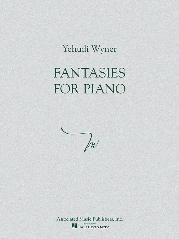 Yehudi Wyner, Fantasies&nbsp;&nbsp;Klavier&nbsp;&nbsp;Buch