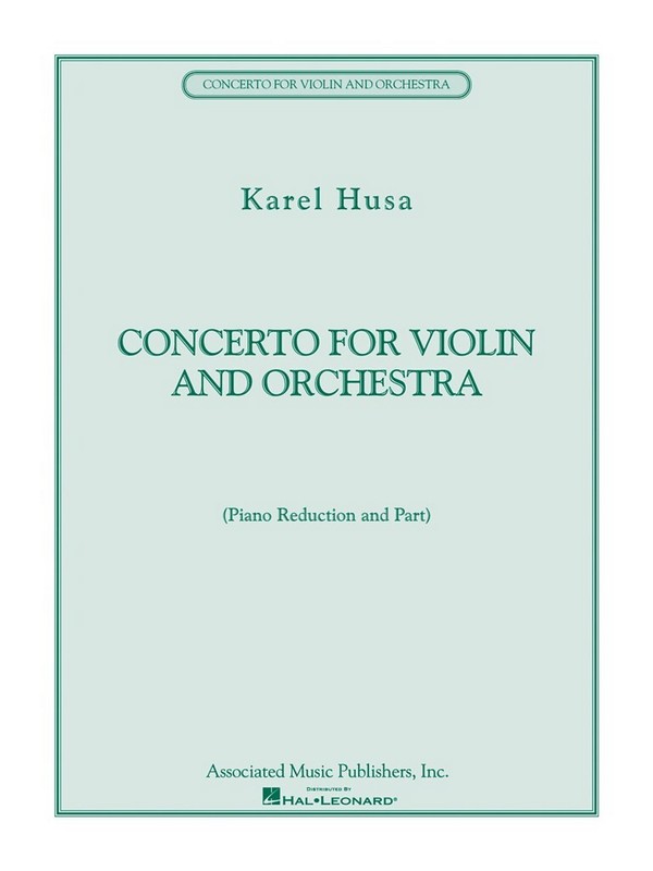 Karel Husa, Concerto for Violin and Orchestra  Violine und Klavier  Buch