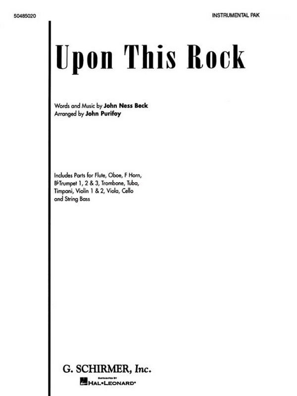 John Ness Beck, Upon This Rock&nbsp;&nbsp;Orchestra&nbsp;&nbsp;Stimmen-Set