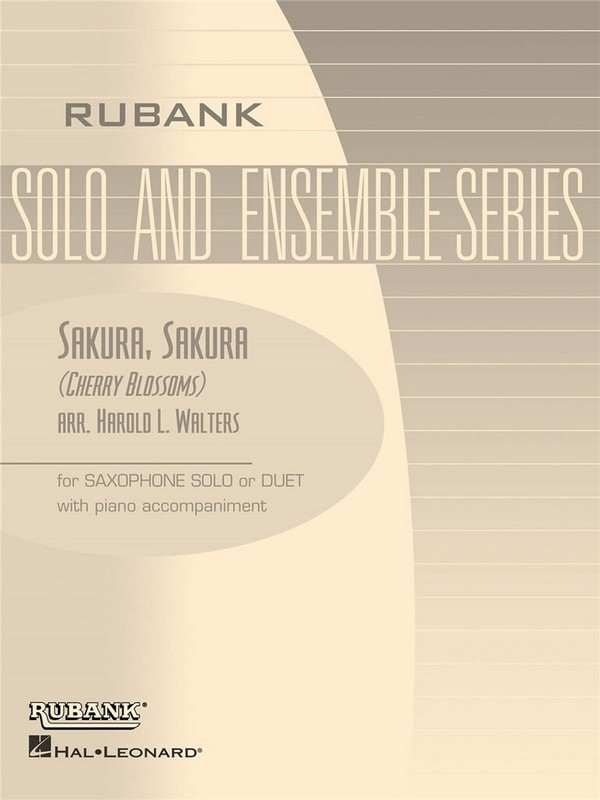 Sakura, Sakura ( Cherry Blossoms )&nbsp;&nbsp;Alto Saxophone&nbsp;&nbsp;Buch