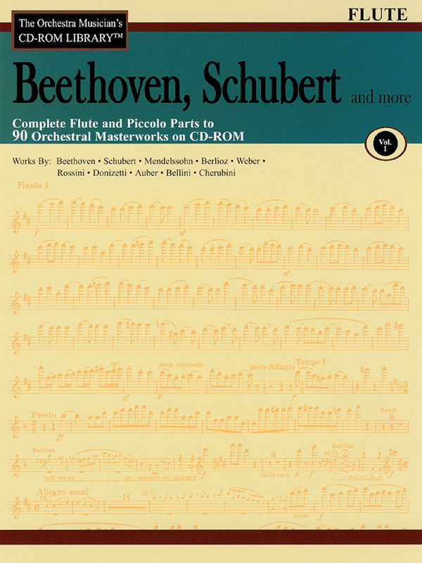 Beethoven, Schubert & More - Volume 1  Flöte  CD-ROM
