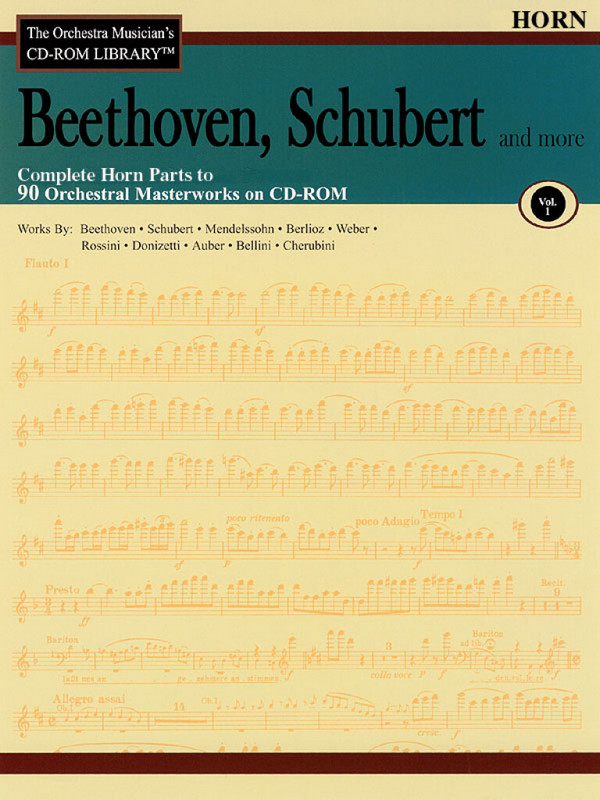 Beethoven, Schubert & More - Volume 1  Horn  CD-ROM