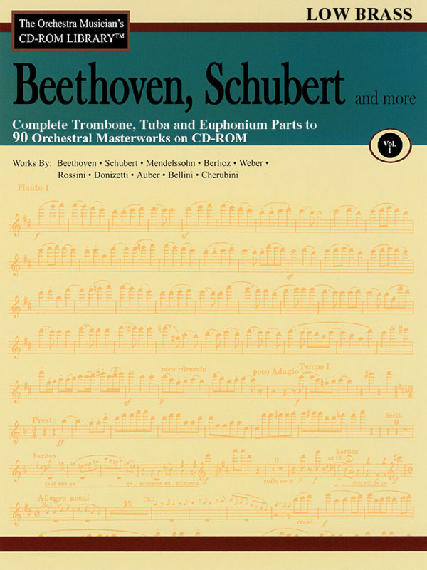 Beethoven, Schubert & More - Volume 1  Low Brass  CD-ROM
