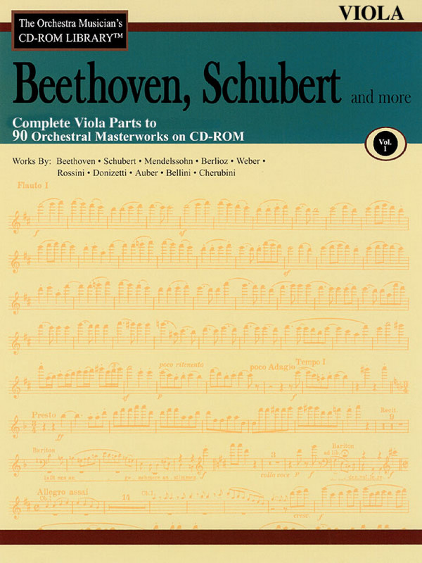 Beethoven, Schubert More  Viola  CD-ROM