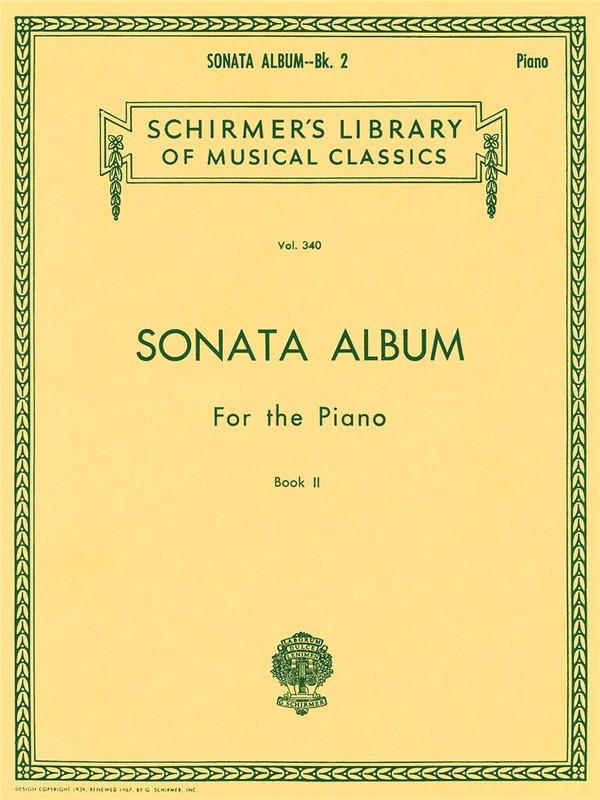 Sonata Album for the Piano - Book 2&nbsp;&nbsp;Klavier&nbsp;&nbsp;Buch