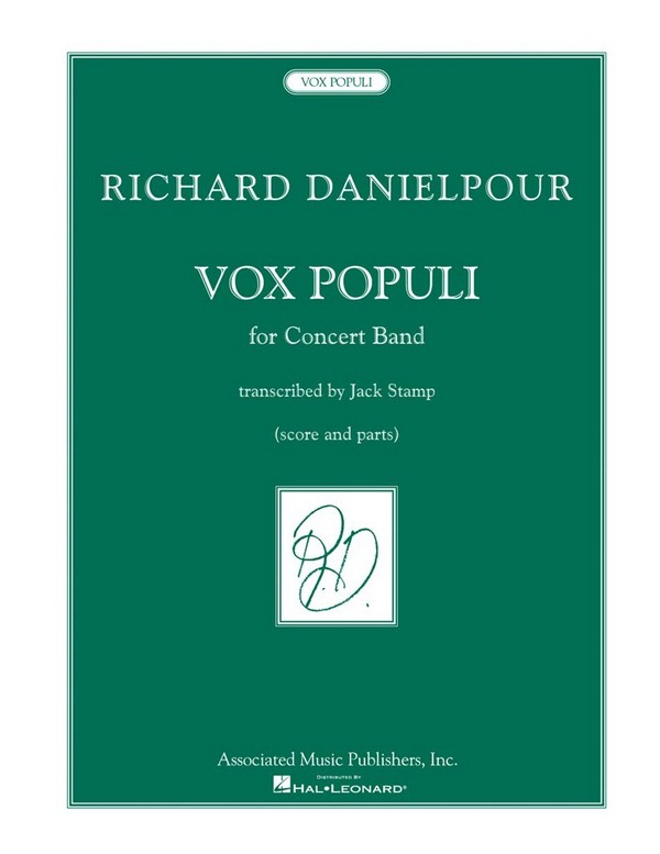 Richard Danielpour, Vox Populi (Voice of the People)&nbsp;&nbsp;Concert Band&nbsp;&nbsp;Partitur + Stimmen