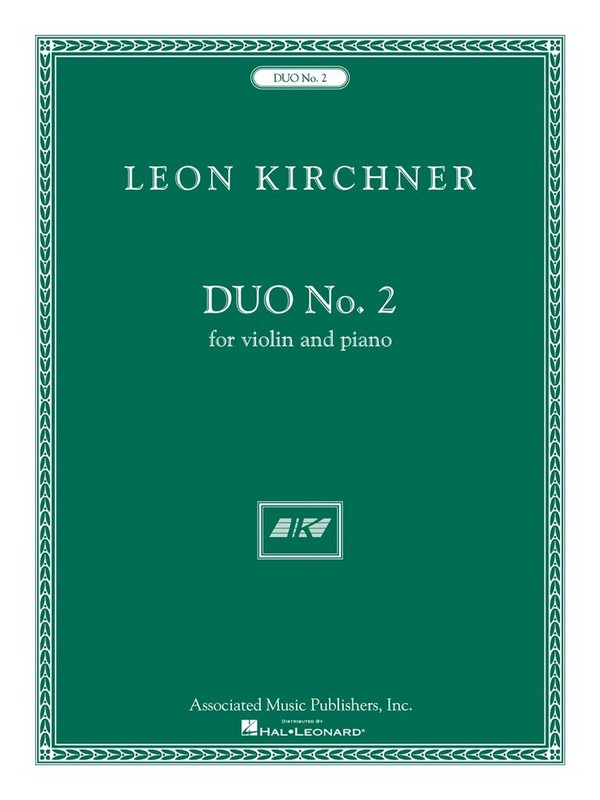 Leon Kirchner, Duo No. 2  Violine und Klavier  Partitur + Stimmen