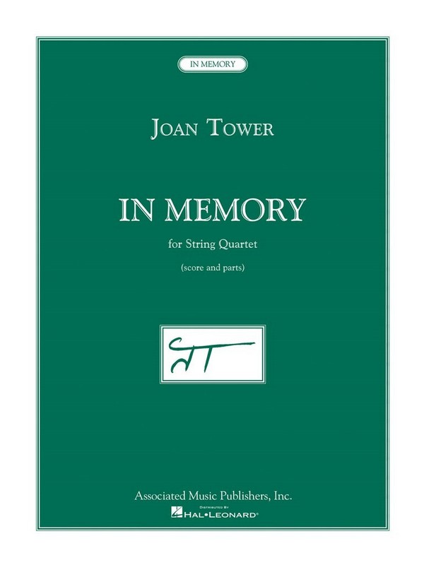 Joan Tower, In Memory  Streichquartett  Partitur + Stimmen