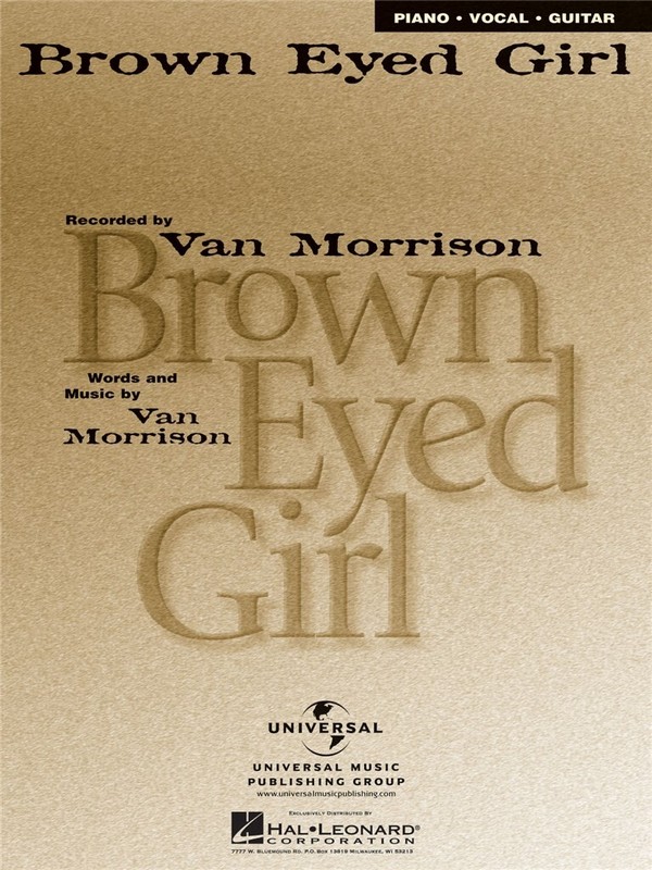 Brown Eyed Girl&nbsp;&nbsp;Piano and Vocal&nbsp;&nbsp;Blatt
