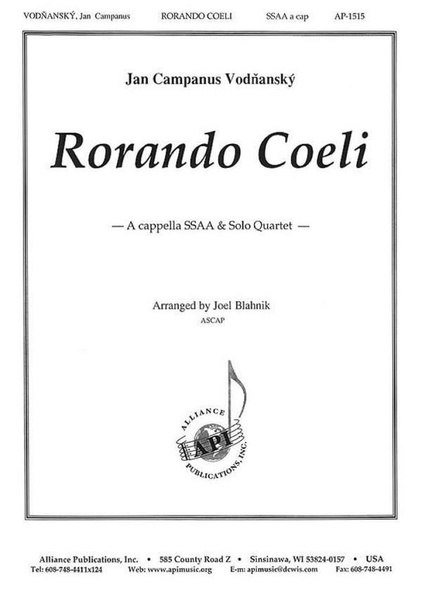 HL08771905  J.C. Vodnansky, Rorando coeli  for SSAA a cappella  