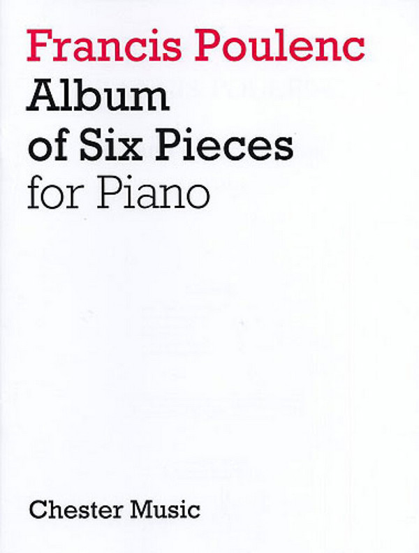 Album of 6 pieces  for piano  
