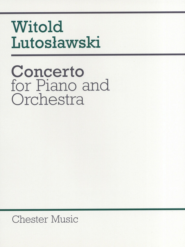 Concerto  for piano and orchestra  score