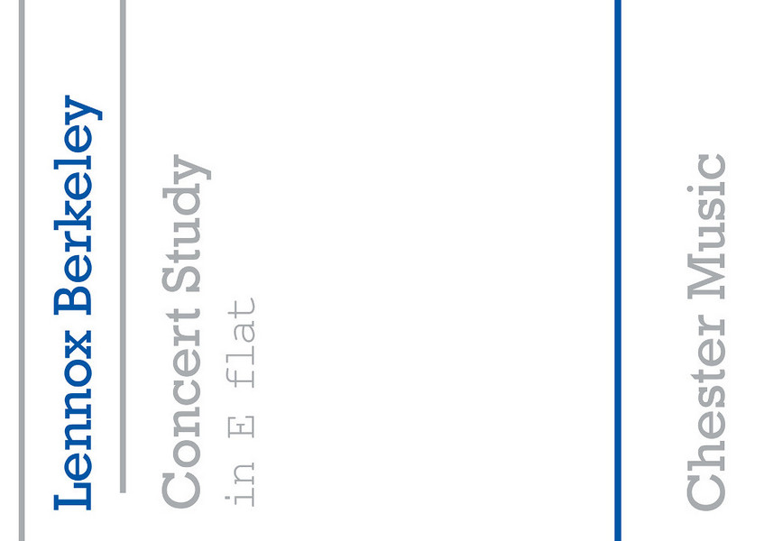 Lennox Berkeley: Concert Study In E Flat Op.48 No.2&nbsp;&nbsp;Piano&nbsp;&nbsp;Instrumental Work
