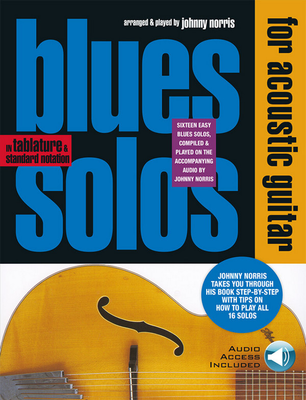 Blues Solos (+CD): for acoustic guitar&nbsp;&nbsp;in tablature and standard&nbsp;&nbsp;