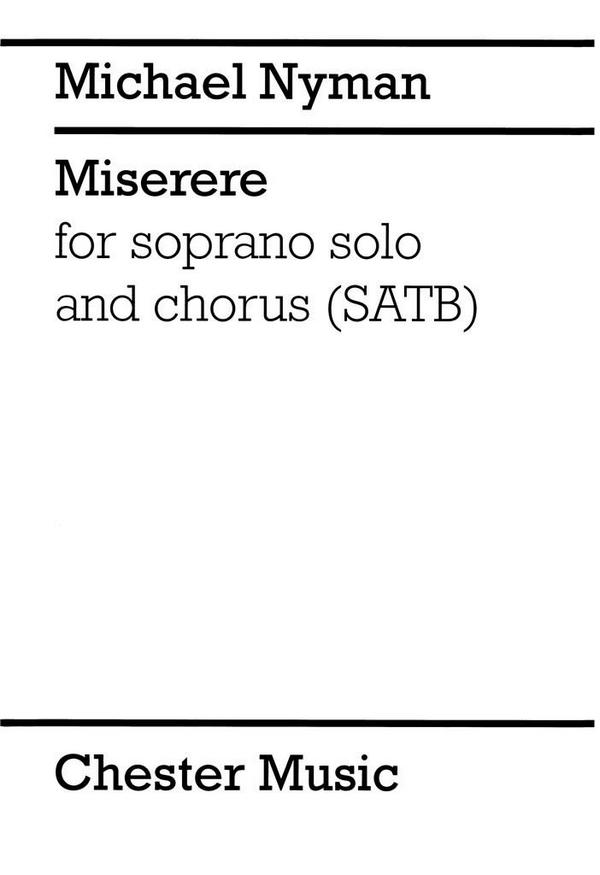Miserere  for soprano and mixed chorus a cappella  score (en)