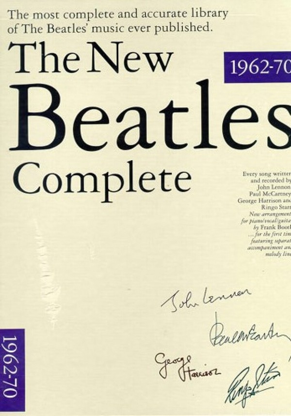 The new Beatles Complete 1967-70&nbsp;&nbsp;for piano/voice/guitar&nbsp;&nbsp;2 Songbooks im Schuber