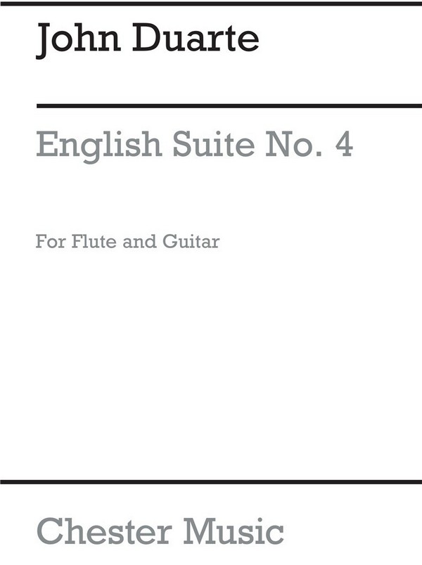 English Suite No.4 for flute (recorder)  and guitar  
