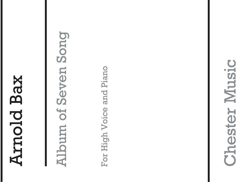 Album of 7 Songs for  High Voice and Piano  