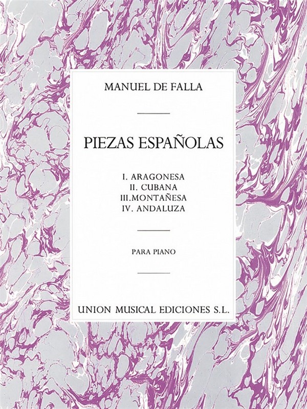 Piezas espanolas para piano&nbsp;&nbsp;&nbsp;&nbsp;