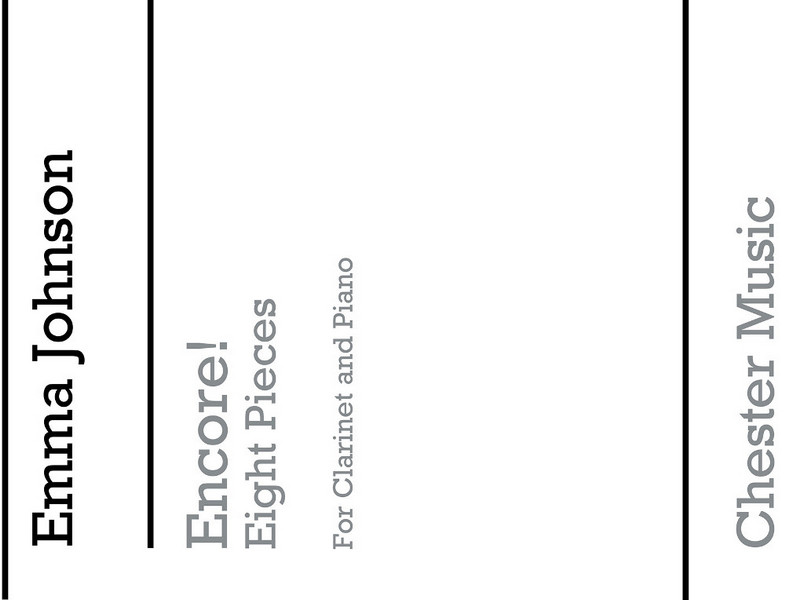 Encore 8 showpieces&nbsp;&nbsp;for clarinet and piano&nbsp;&nbsp;