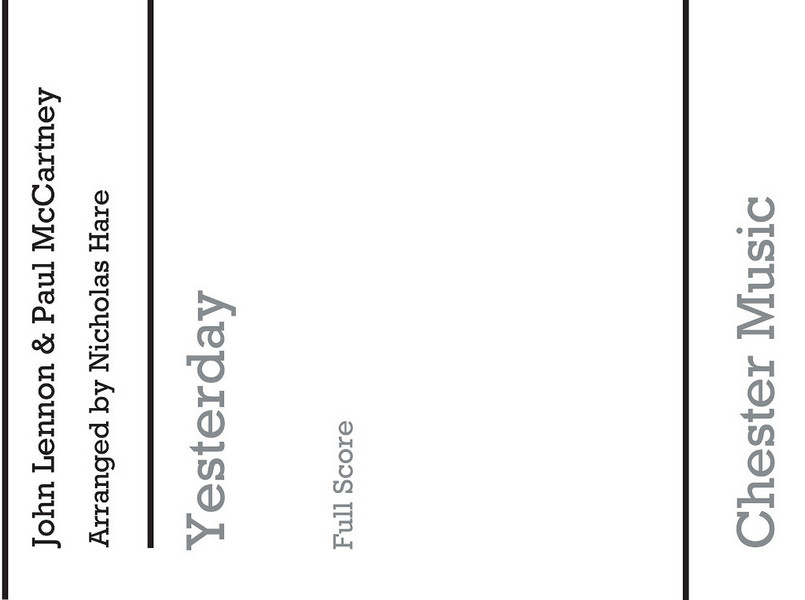 Yesterday for mixed ensembles&nbsp;&nbsp;Kaleidoscope 35&nbsp;&nbsp;Score and parts