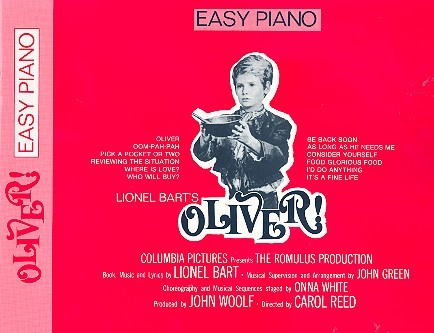 Oliver for easy piano from&nbsp;&nbsp;Oliver Twist&nbsp;&nbsp;