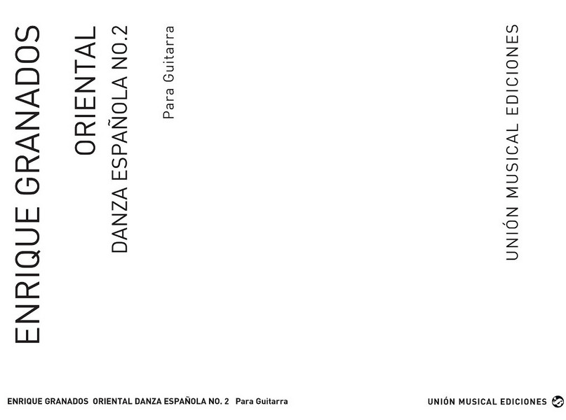 Oriental Danza espanola no.2&nbsp;&nbsp;para guitara&nbsp;&nbsp;