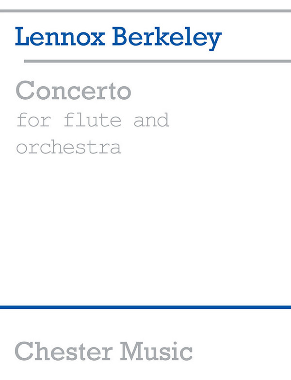 Concerto for Flute and Orchestra  Vocal Score  