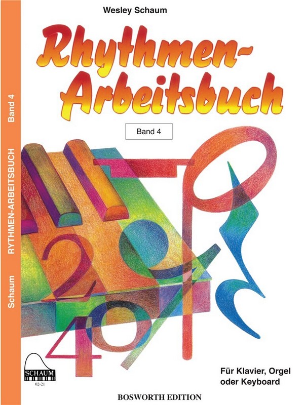 Rhythmen-Arbeitsbuch Band 4  für Klavier, Orgel oder Keyboard  