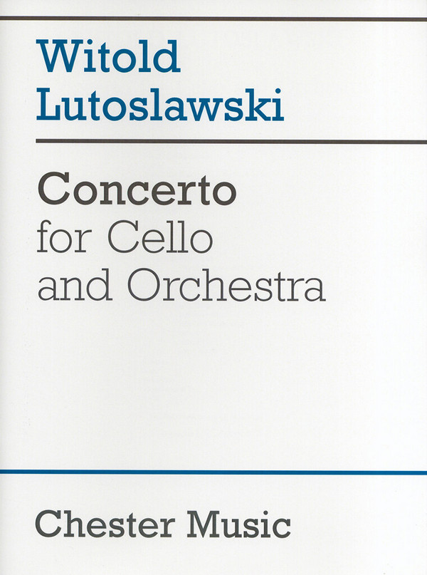 Concerto for violoncello and&nbsp;&nbsp;orchestra&nbsp;&nbsp;score