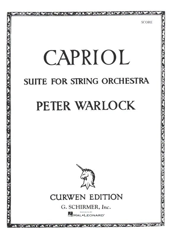 Capriol Suite  for string orchestra  score