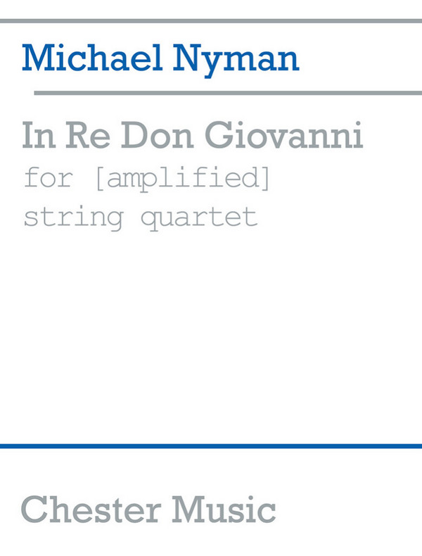 In re Don Giovanni for  string quartet, score  