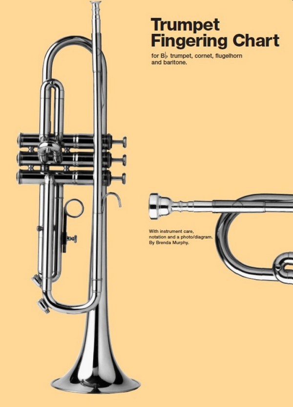 Fingering Chart for trumpet, cornet,&nbsp;&nbsp;flugelhorn and baritone&nbsp;&nbsp;