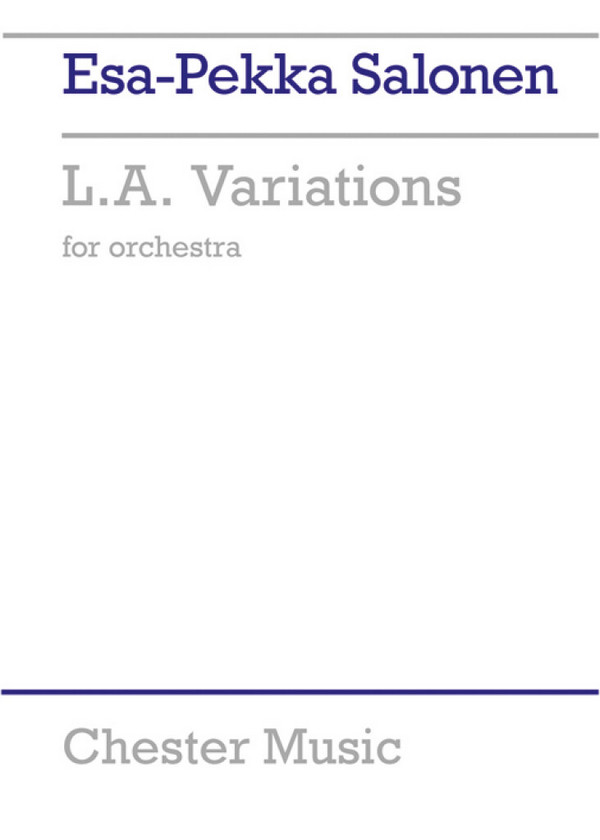 L.A. Variations for orchestra  score  