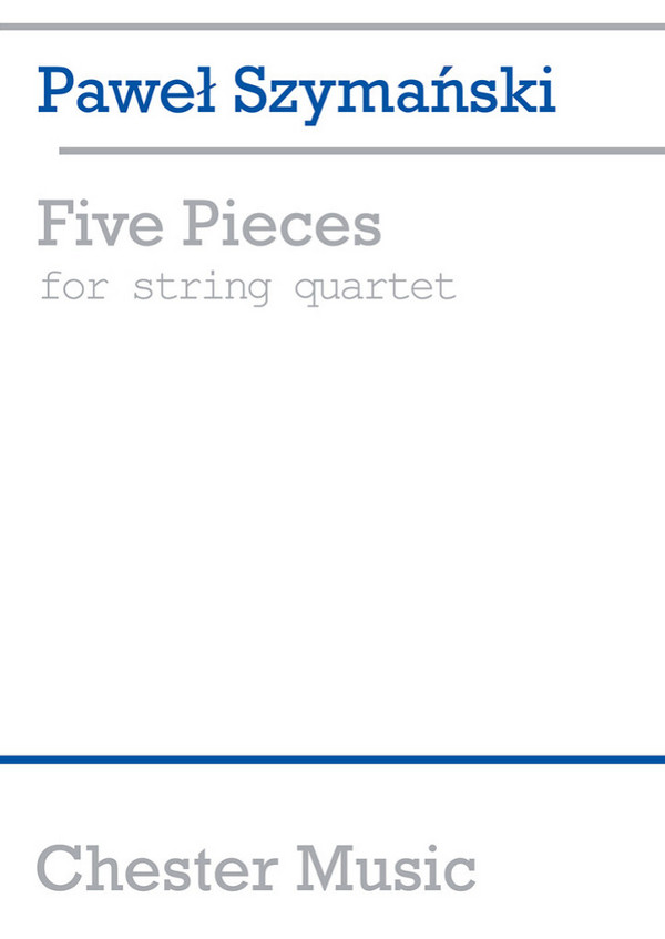 5 Pieces  for string quartet  score