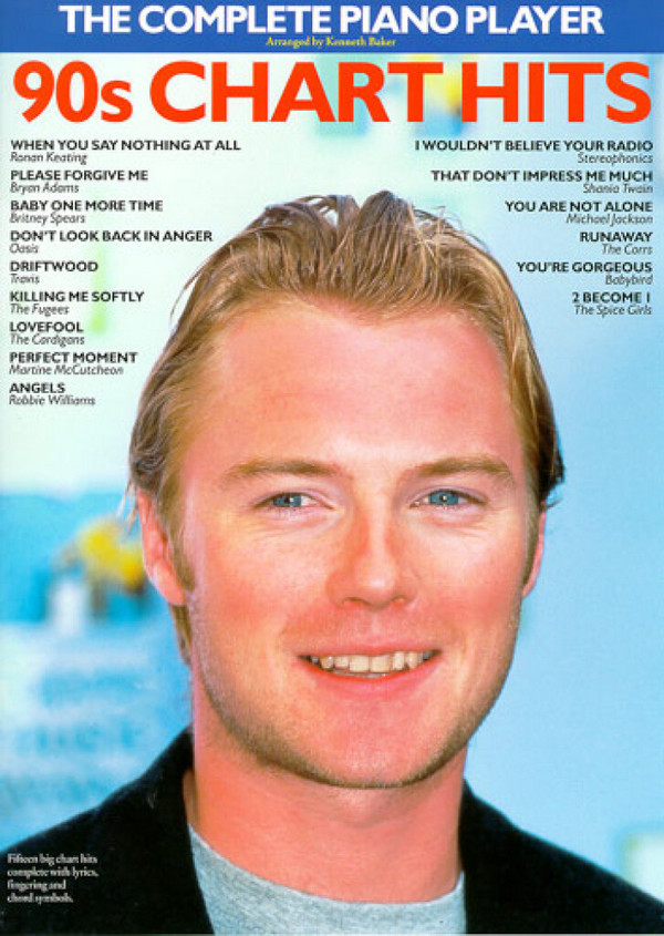 THE COMPLETE PIANO PLAYER:&nbsp;&nbsp;90S CHART HITS&nbsp;&nbsp;SONGBOOK FOR VOICE AND PIANO