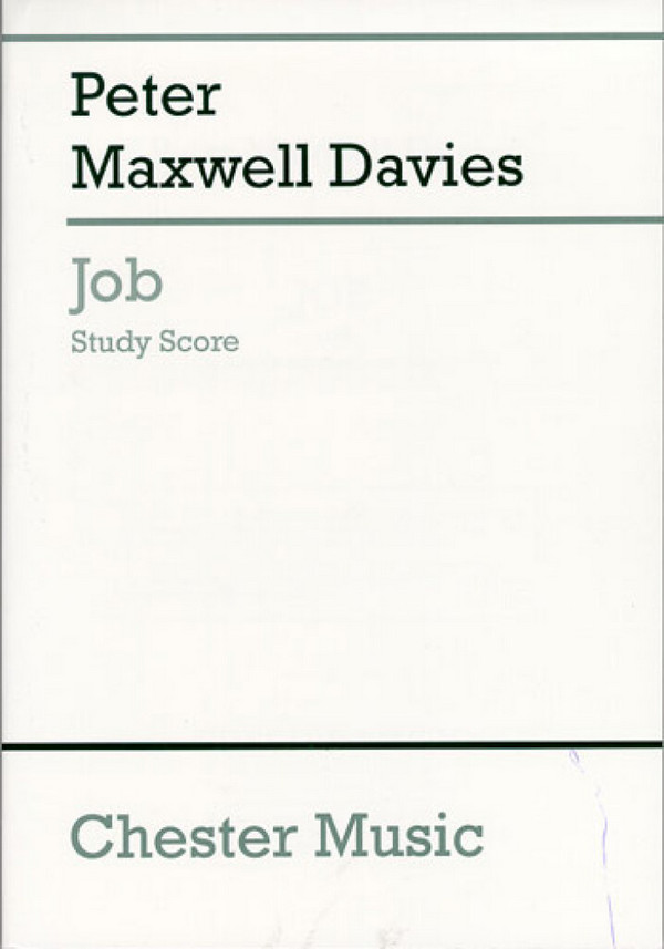 Job  for soli, mixed chorus and orchestra  study score