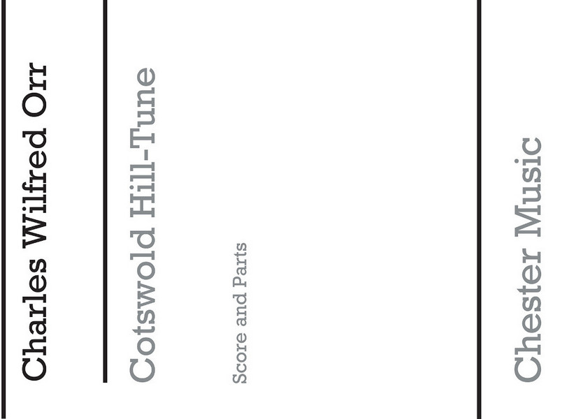 Cotswold Hill-Tune  for string orchestra  score and parts