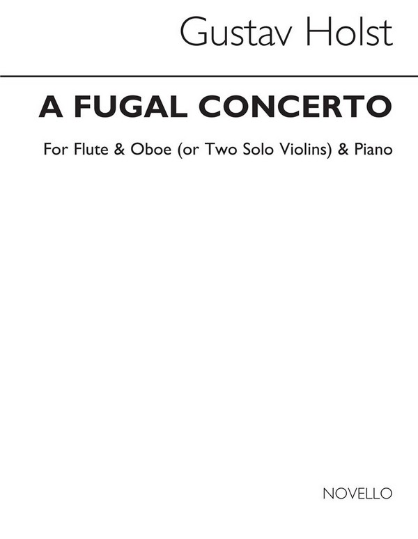 A fugal Concerto for flute,  oboe and piano  