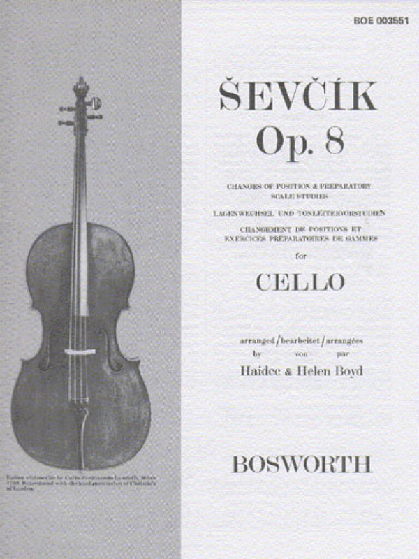 Lagenwechsel und Tonleiter-Vorstudien  op.8 für Violoncello  