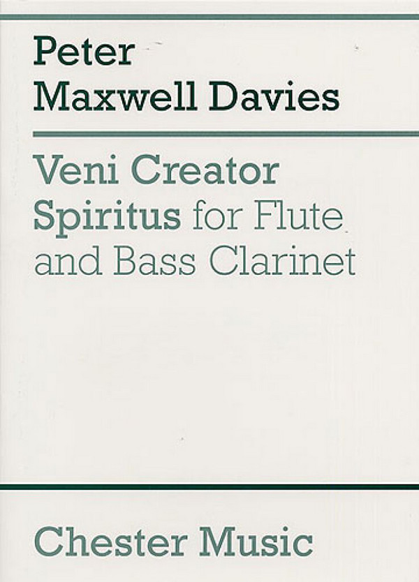 Veni Creator Spiritus  for flute and bass clarinet  2 scores