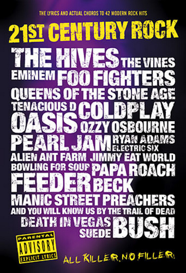 21st Century Rock vol.3: The Lyrics&nbsp;&nbsp;and actual chords to 42 modern rock hits&nbsp;&nbsp;